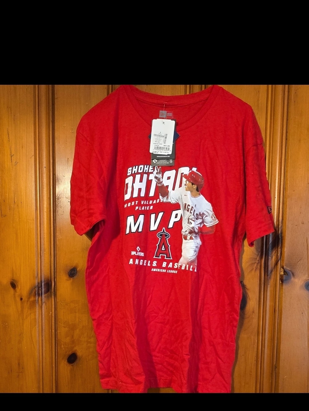 New Era Red Shohei Ohtani MVP Graphic Tee